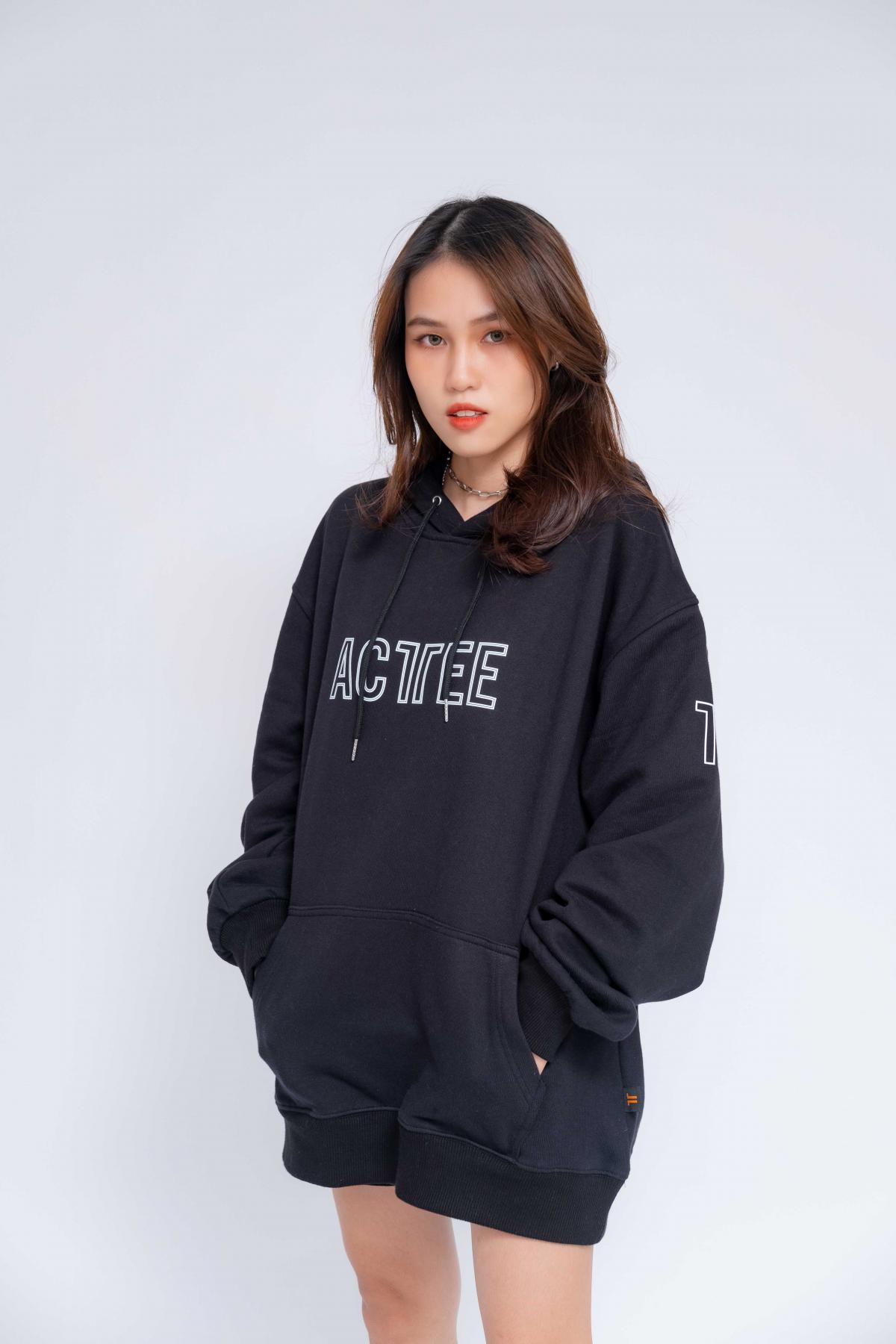 Áo Hoodie Oversized Nữ Acttee Line #1