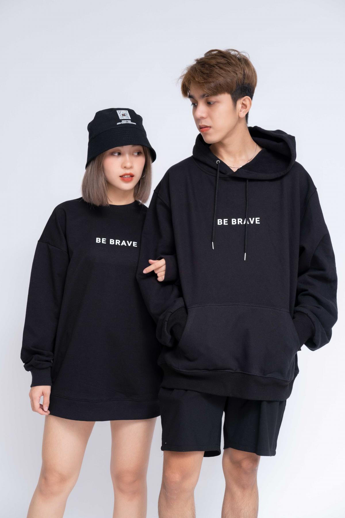 Áo Hoodie Oversized Nữ Be Brave #2