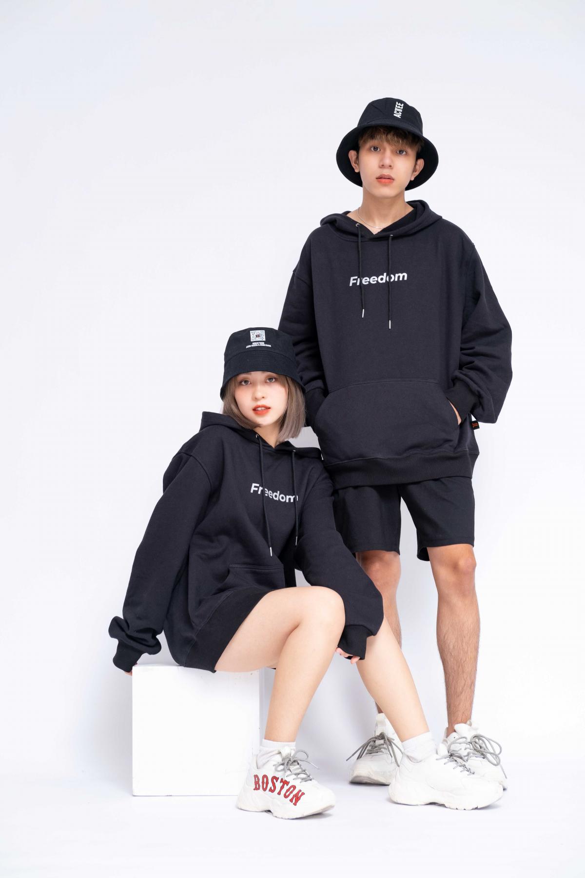 Áo Hoodie Oversized Nữ Freedom Reflection #2