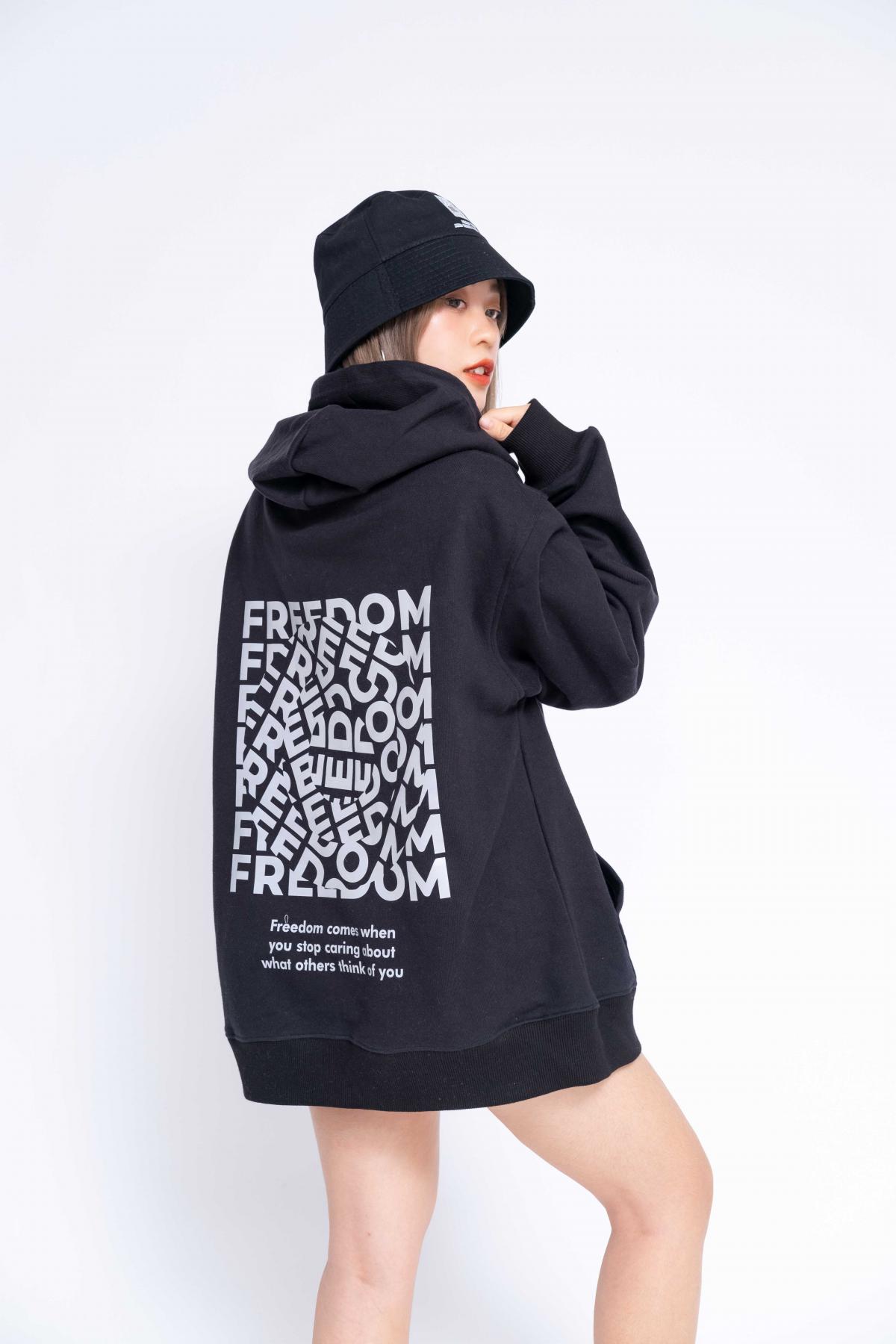 Áo Hoodie Oversized Nữ Freedom Reflection #4