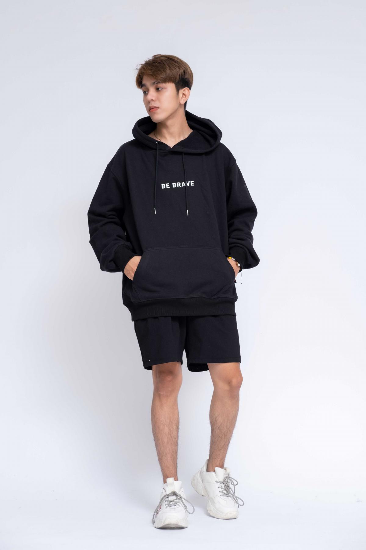 Áo Hoodie Oversized Nam Be Brave #1