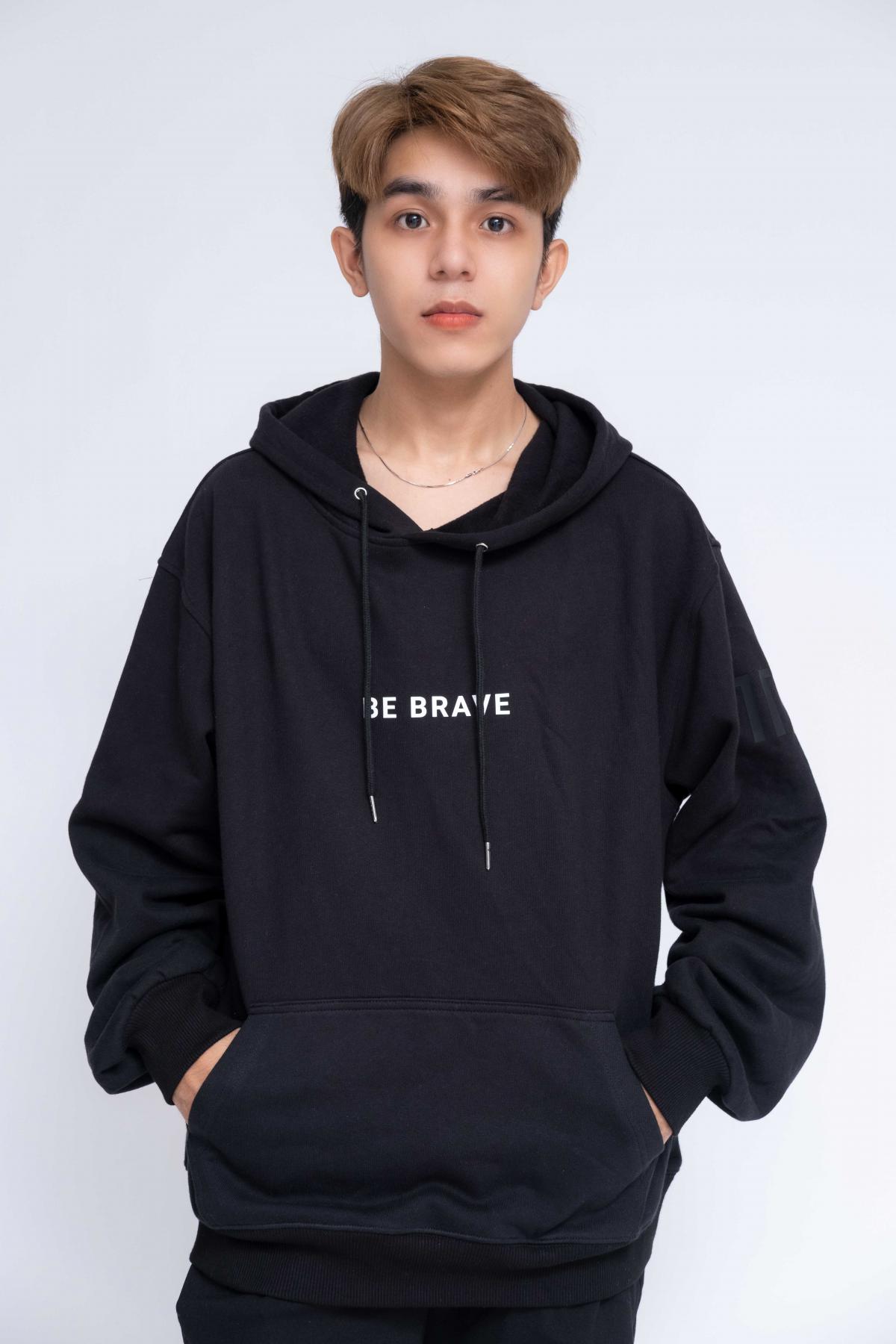 Áo Hoodie Oversized Nam Be Brave #2