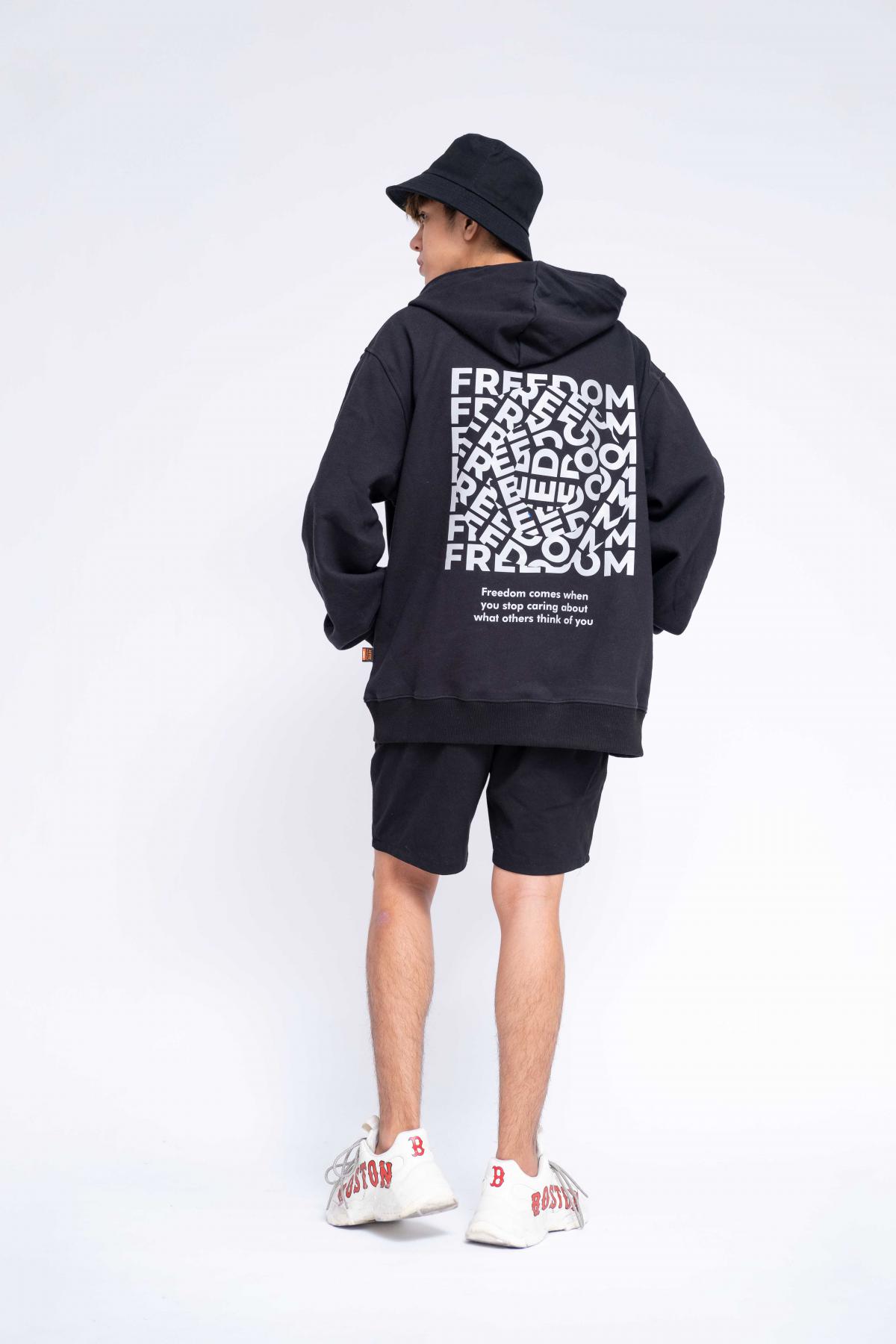 Áo Hoodie Oversized Nam Freedom Reflection #0