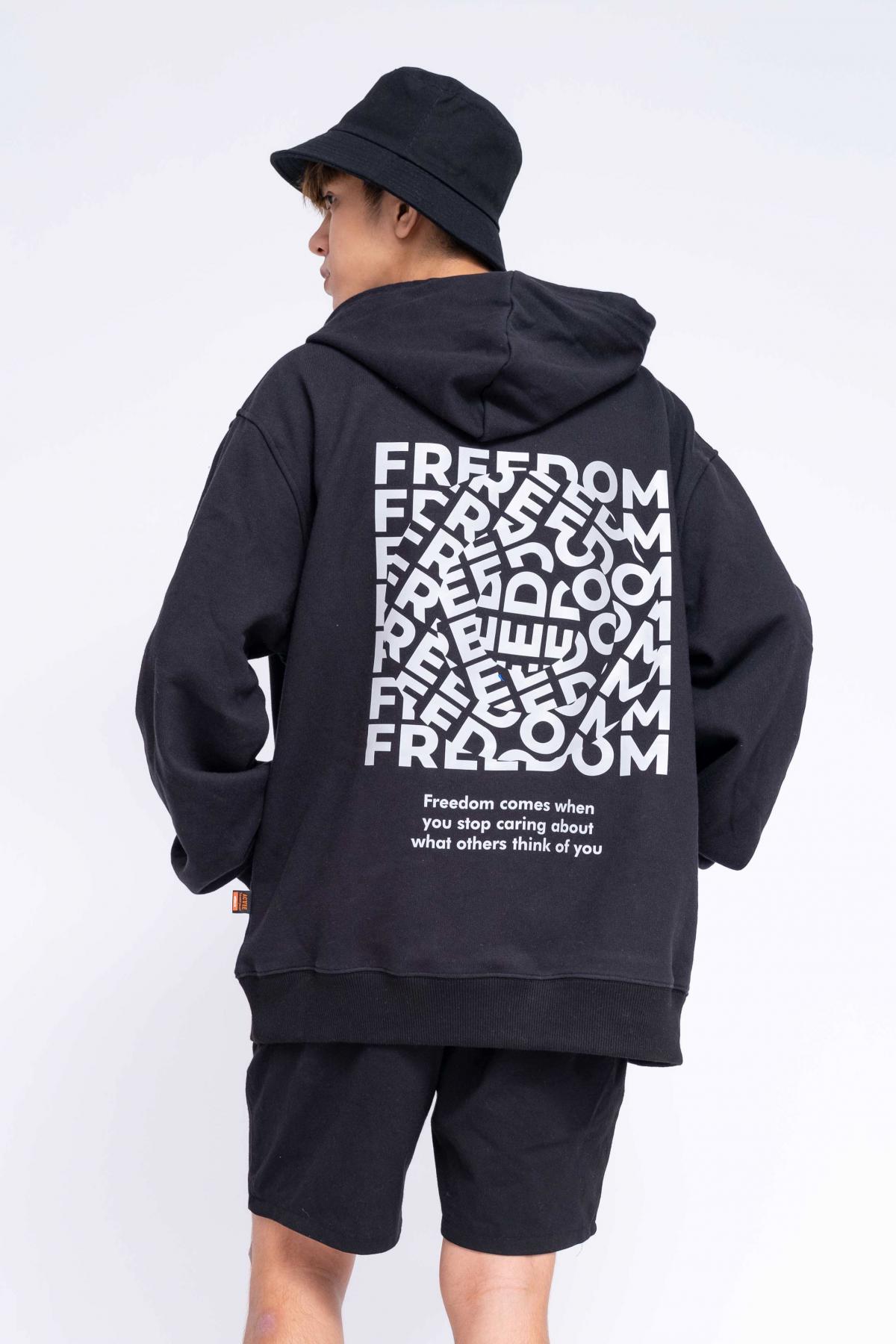 Áo Hoodie Oversized Nam Freedom Reflection #1