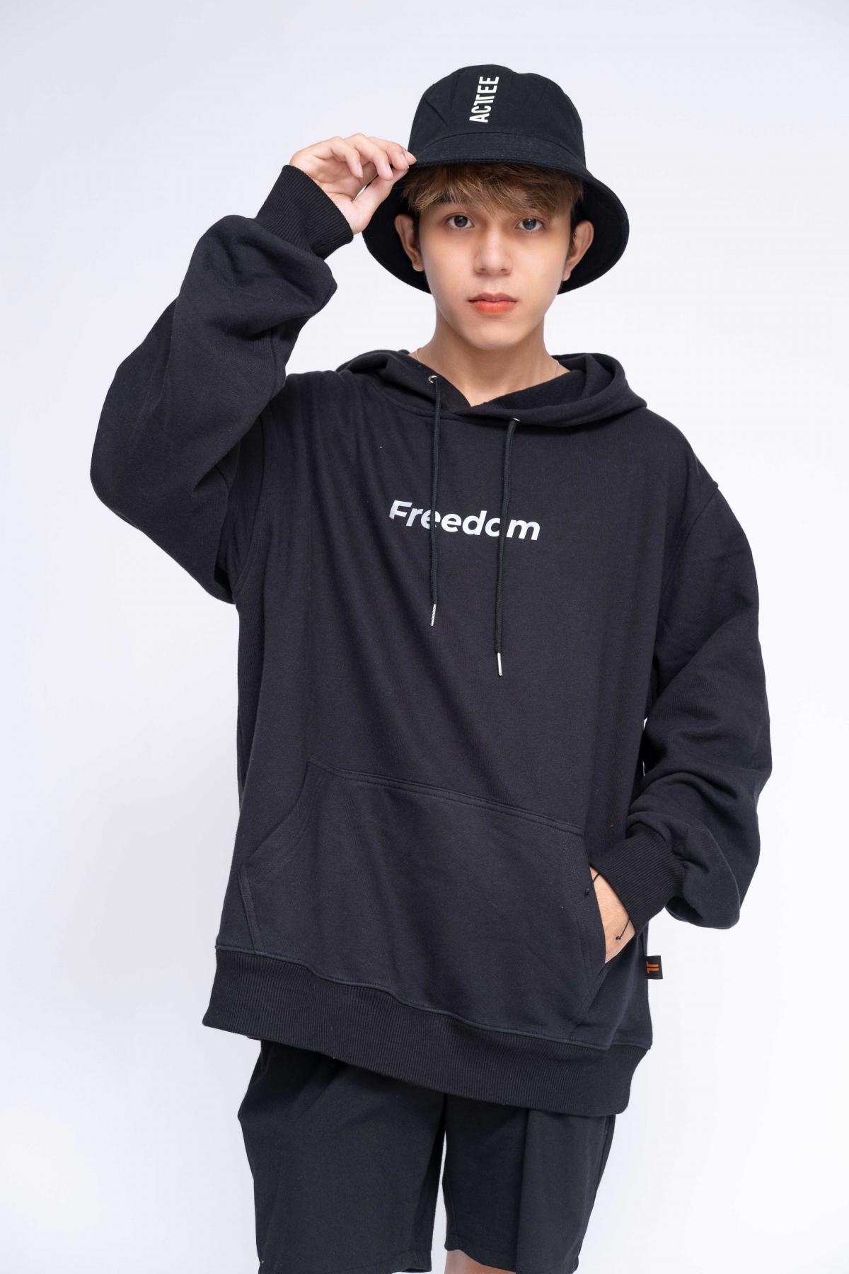 Áo Hoodie Oversized Nam Freedom Reflection #3