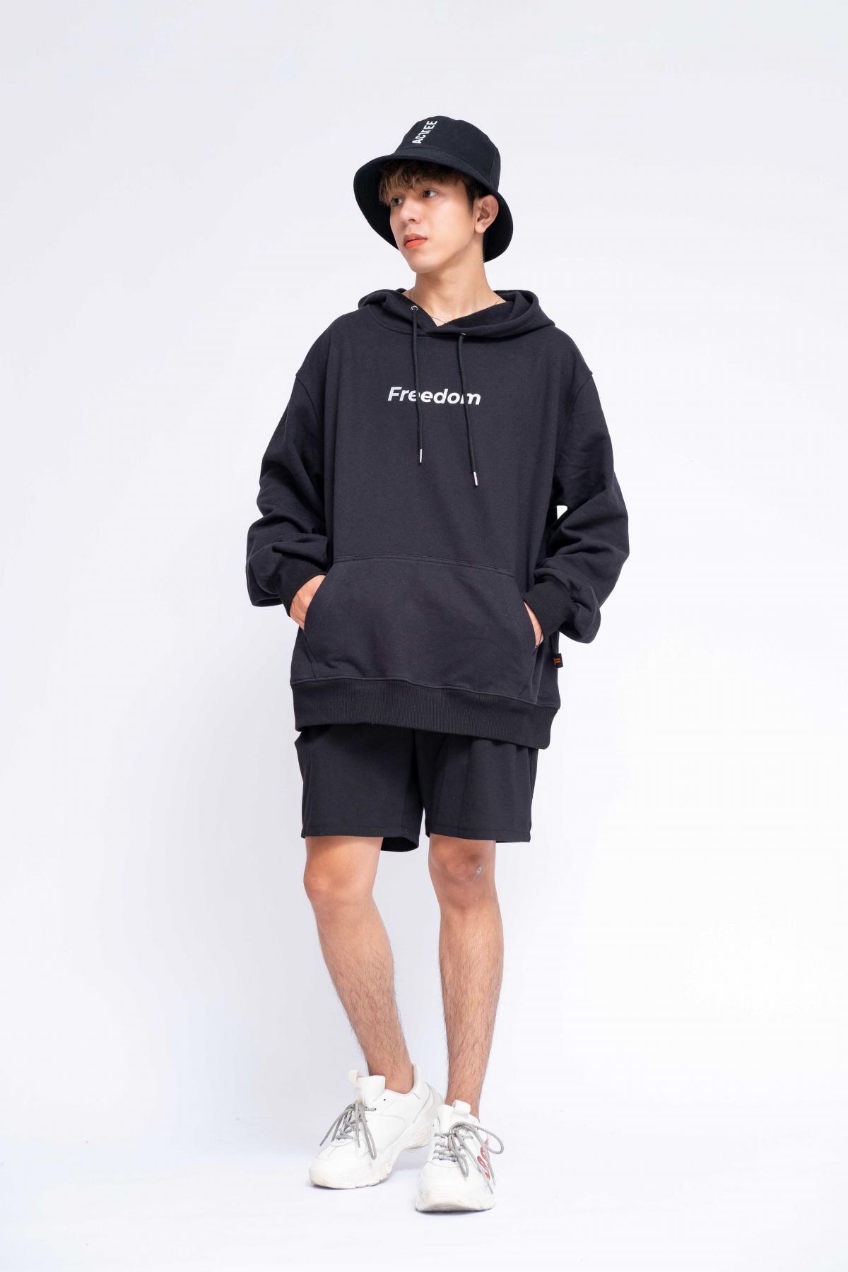 Áo Hoodie Oversized Nam Freedom Reflection #4