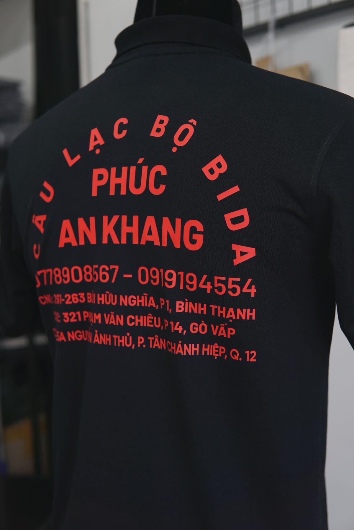 ĐƠN HÀNG ĐỒNG PHỤC CÔNG TY - CÂU LẠC BỘ BIDA PHÚC AN KHANG #3