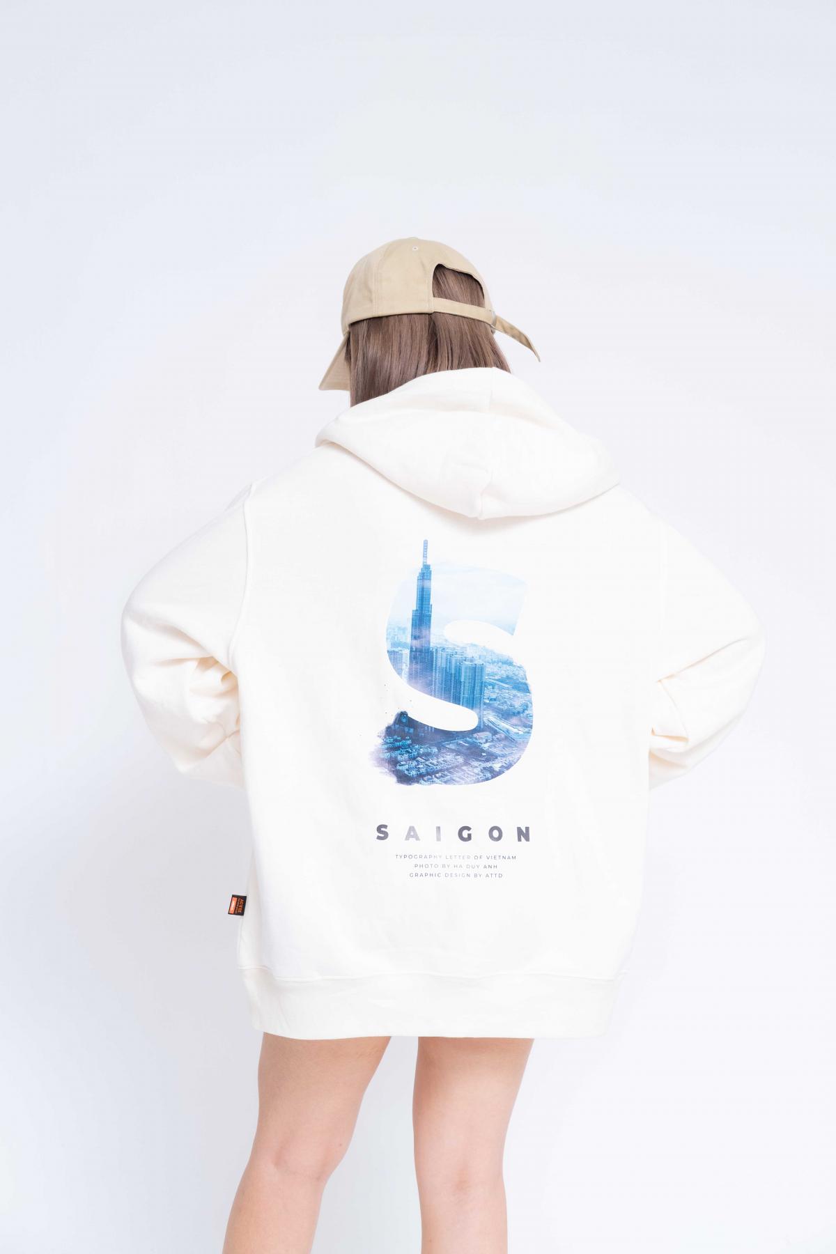 Hoodie Oversized Saigon Letter Of Vietnam #1