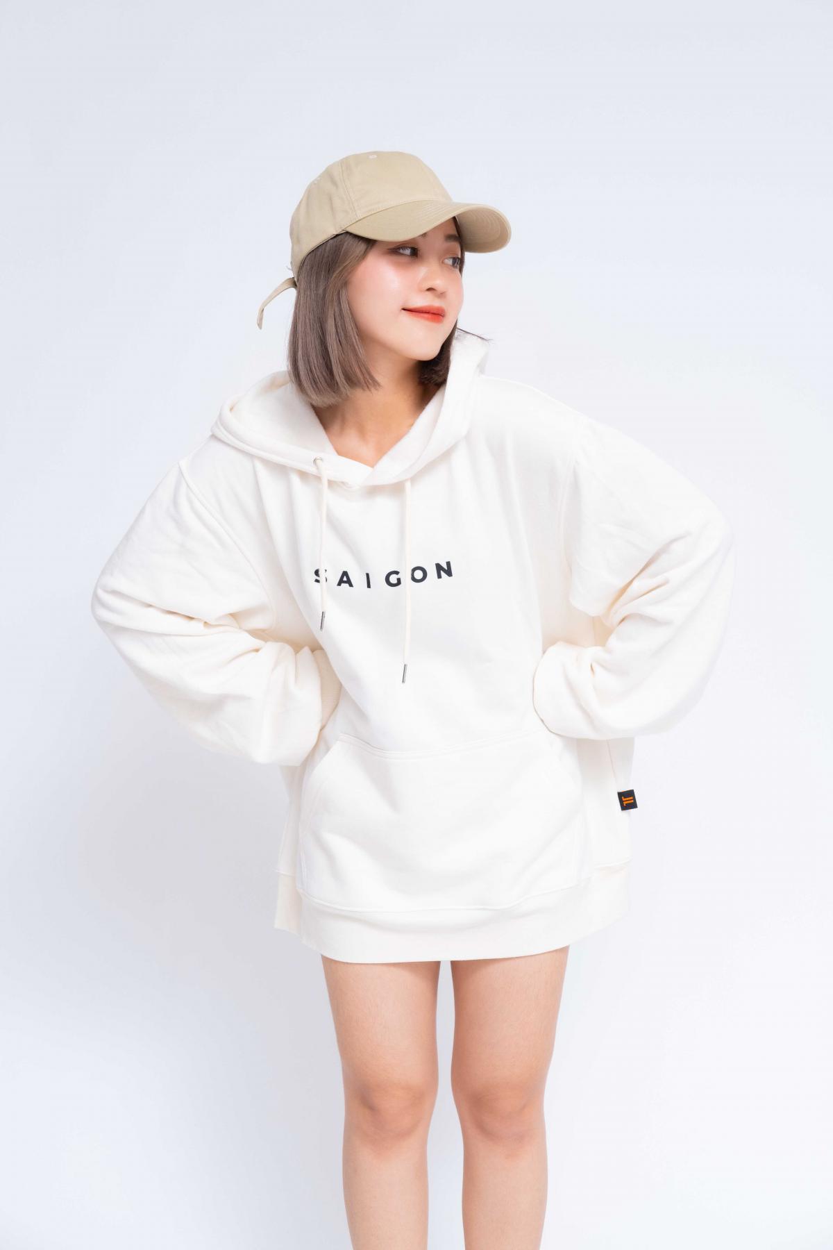 Hoodie Oversized Saigon Letter Of Vietnam #3