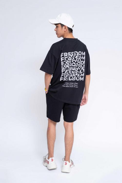 Áo Thun Oversized Nam Freedom Reflection