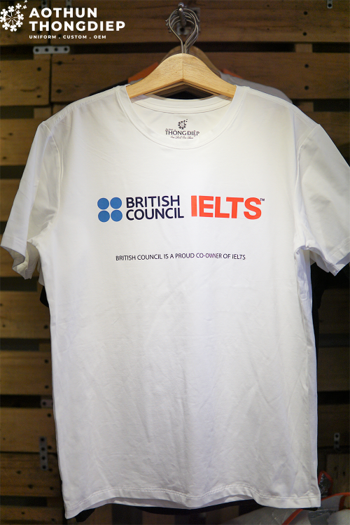 Áo thun đồng phục công ty IELTS BRITISH COUNCIL